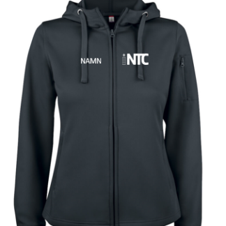 Basic Active Hoody Full Zip Dam med namntryck