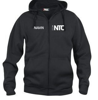 Basic Active Hoody Full Zip med namntryck